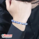 Natural Sodalite Beads Bracelet – Gemstone for Focus, Confidence & Emotional Balance - Image 6