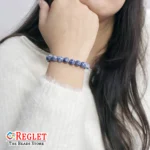 Natural Sodalite Beads Bracelet – Gemstone for Focus, Confidence & Emotional Balance - Image 4
