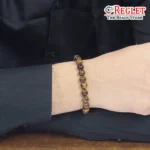 Natural Tiger Eye Beads Bracelet for Confidence, Courage & Protection Crystal - Image 3