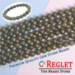 1 String Natural Pyrite Gem Stone Beads Round - 8mm [45-46 Beads Per String] - Image 4