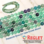 1 String Natural Green Fluorite Gem Stone Beads Round - 8mm [45-46 Beads Per String] - Image 4