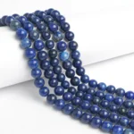 1 String Natural Blue Lapis Gem Stone Beads Round - 8mm [45-46 Beads Per String]
