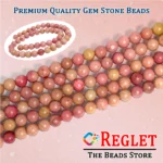 1 String Natural Pink Rodhonite Gem Stone Beads Round - 8mm [45-46 Beads Per String] - Image 4