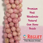1 String Natural Pink Rodhonite Gem Stone Beads Round - 8mm [45-46 Beads Per String] - Image 5