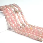 1 String Natural Rose Quartz Gem Stone Beads Round - 8mm [45-46 Beads Per String]