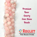 1 String Natural Rose Quartz Gem Stone Beads Round - 8mm [45-46 Beads Per String] - Image 5