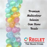 1 String Natural Multi Selenite Gem Stone Beads Round - 8mm [45-46 Beads Per String] - Image 5