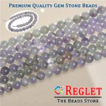 1 String Natural Amethyst Gem Stone Beads Round - 8mm [45-46 Beads Per String] - Image 4