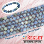1 String Natural Sodalite Gem Stone Beads Round - 8mm [45-46 Beads Per String] - Image 4