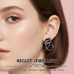 Korean Style Silver Finish Earrings for Women, Pack of 4 Pairs - Stud & Drop Earring Combo Set, Trendy Fashion Jewellery - E1 - Image 7