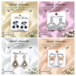Korean Style Gold Silver Finish Earrings for Women, Pack of 12 Pairs - Stud & Drop Earring Combo Set, Trendy Fashion Jewellery - E10 - Image 5