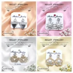 Korean Style Gold Silver Finish Earrings for Women, Pack of 12 Pairs - Stud & Drop Earring Combo Set, Trendy Fashion Jewellery - E11 - Image 4
