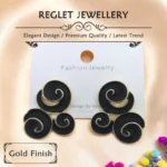 Korean Style Silver Finish Earrings for Women, Pack of 4 Pairs - Stud & Drop Earring Combo Set, Trendy Fashion Jewellery - E2 - Image 5