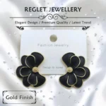 Korean Style Silver Finish Earrings for Women, Pack of 4 Pairs - Stud & Drop Earring Combo Set, Trendy Fashion Jewellery - E2 - Image 3