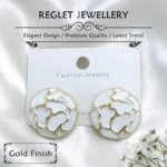 Korean Style Silver Finish Earrings for Women, Pack of 4 Pairs - Stud & Drop Earring Combo Set, Trendy Fashion Jewellery - E3 - Image 2