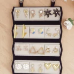 Korean Style Gold Finish Earrings for Women, Pack of 12 Pairs - Stud & Drop Earring Combo Set, Trendy Fashion Jewellery - E7
