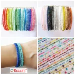 REGLET 3200 Pcs Glass Seed Beads  – Size 0/6 (3.8mm) – Multicolour, 240g - Image 4
