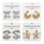 Korean Fashion Earrings Set for Women - Pack of 4 Pairs - Trendy Fashion Jewellery for Girls - E15