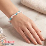 Dual Shade Sparkle + Lustre Glass Beads Bracelets for Women, Girls - Stretchable - Pack of 12 - Image 4