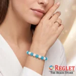 Matt + Lustre Glass Beads Bracelets for Women, Girls - Stretchable - Pack of 9 - Image 4