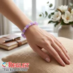 Cylinder + Lustre Glass Beads Bracelets for Women, Girls - Stretchable - Pack of 12 - Image 3