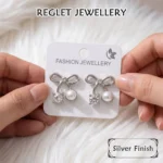 Korean Fashion Earrings Set for Women - Pack of 4 Pairs - Trendy Fashion Jewellery for Girls - E15 - Image 2