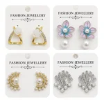 Korean Fashion Earrings Set for Women - Pack of 4 Pairs - Trendy Fashion Jewellery for Girls - E13