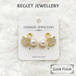 Korean Fashion Earrings Set for Women - Pack of 4 Pairs - Trendy Fashion Jewellery for Girls - E12 - Image 5