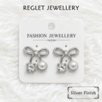 Korean Fashion Earrings Set for Women - Pack of 4 Pairs - Trendy Fashion Jewellery for Girls - E12 - Image 3
