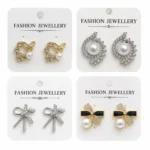 Korean Fashion Earrings Set for Women - Pack of 4 Pairs - Trendy Fashion Jewellery for Girls - E16