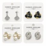 Korean Fashion Earrings Set for Women - Pack of 4 Pairs - Trendy Fashion Jewellery for Girls - E17