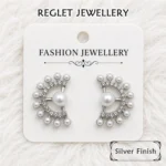 Korean Fashion Earrings Set for Women - Pack of 4 Pairs - Trendy Fashion Jewellery for Girls - E19 - Image 4