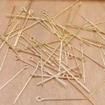 100 Gm, Metal Golden Eye Pins - 40mm [1.6 Inches] - Image 3