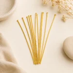 100 Gm, Metal Golden Head Pins - 40mm [1.6 Inches]