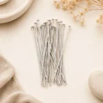 100 Gm, Metal Silver Head Pins - 40mm [1.6 Inches]