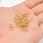 100 Gm, Gold Finish S Hooks - 10mm * 5mm - Image 3