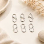 100 Gm, Silver Finish S Hooks - 10mm * 5mm