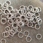 100 Gm, Silver Finish Jump Rings - 5mm - Image 2
