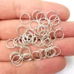 100 Gm, Silver Finish Jump Rings - 5mm - Image 3