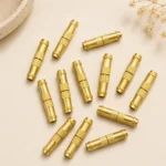 25 Pcs Gold Finish Barrel Clasp - 12mm