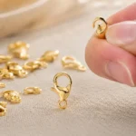 25 PCs Gold Finish Lobster Clasps - 10mm - Image 3