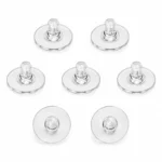 200 Pcs, Solt Rubber Earrings Back Stopper Earnuts Stud - 10x7mm