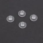 200 Pcs, Solt Rubber Earrings Back Stopper Earnuts Stud - 10x7mm - Image 7
