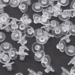 200 Pcs, Solt Rubber Earrings Back Stopper Earnuts Stud - 10x7mm - Image 6