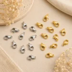 50 Pcs Gold Finish & 50 Pcs Silver Finish Lobster Clasps - 10mm