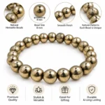 Karz Mukti Bracelet | Golden Hematite Astrology Bracelet - Image 3