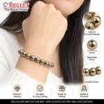 Karz Mukti Bracelet | Golden Hematite Astrology Bracelet - Image 4