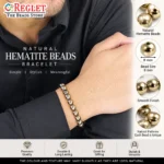 Karz Mukti Bracelet | Golden Hematite Astrology Bracelet - Image 6