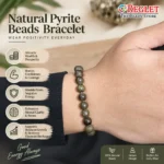 Natural Pyrite Bracelet for Wealth, Success & Protection - Image 3