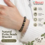 Natural Pyrite Bracelet for Wealth, Success & Protection - Image 6